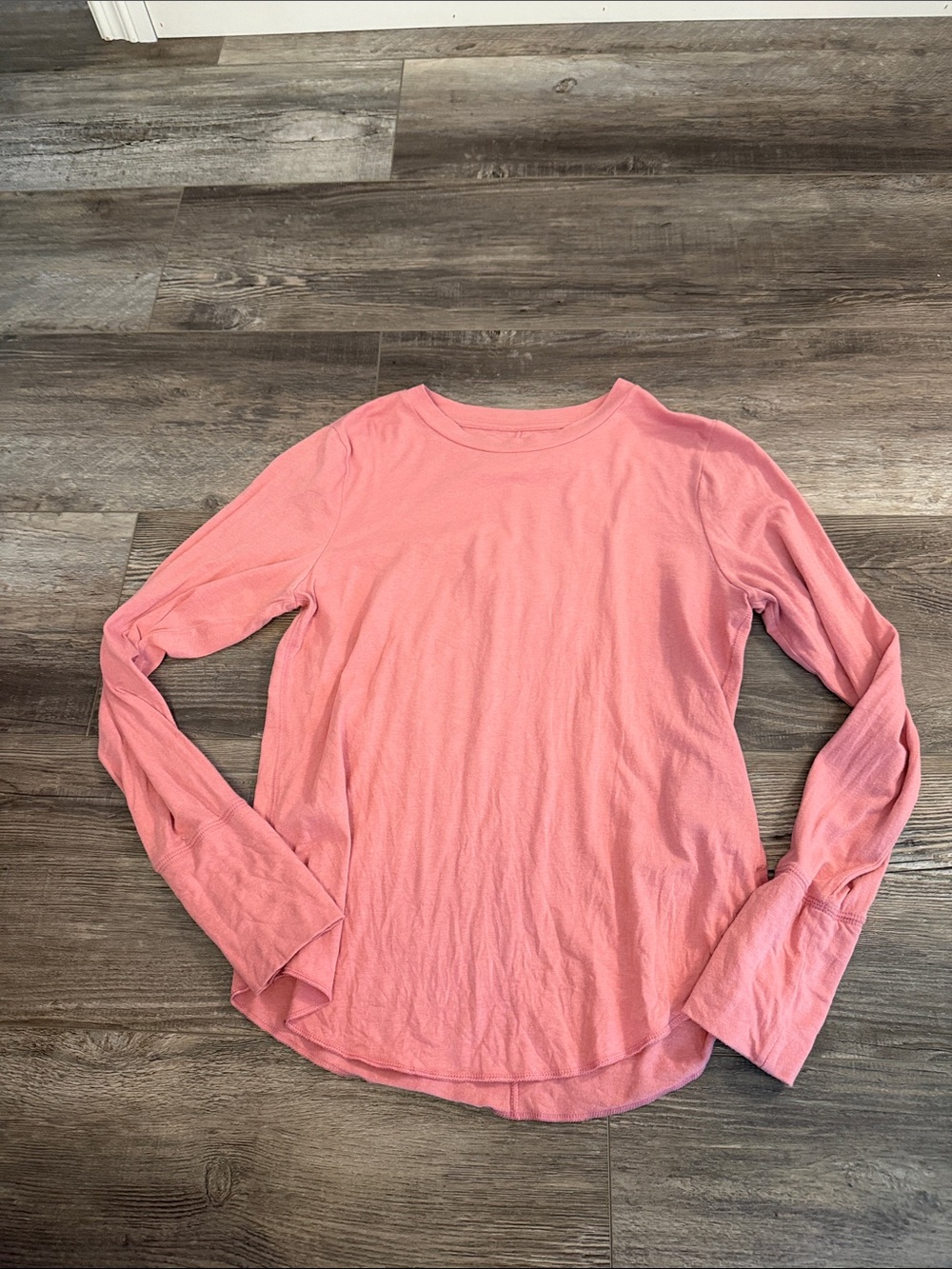 GAP Women's Long Sleeve Crewneck Top - Pink